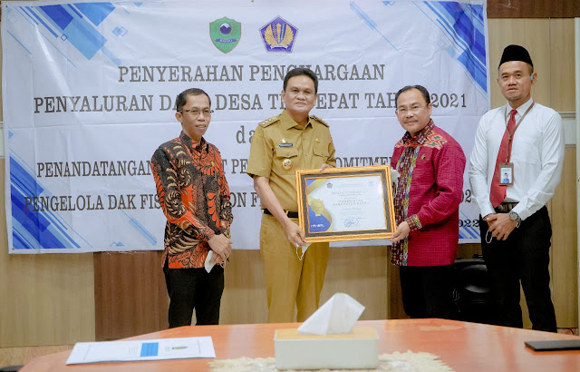 Tercepat Salurkan Dana Desa, Pemda Barru Terbaik Pertama Di Sulsel