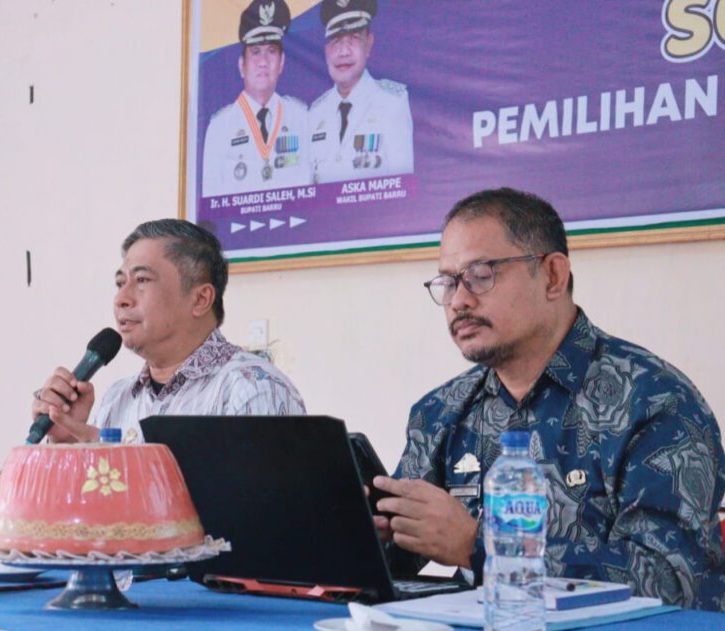 Sekda Barru Buka Sosialisasi Pilkades Serentak Tahun 2022 Di Aula DPMDP2KBP3A