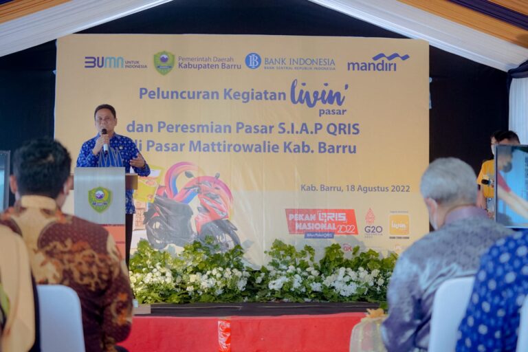 Di Hadapan Tamu BI, Bupati Barru Paparkan Makna Pasar Mattirowalie