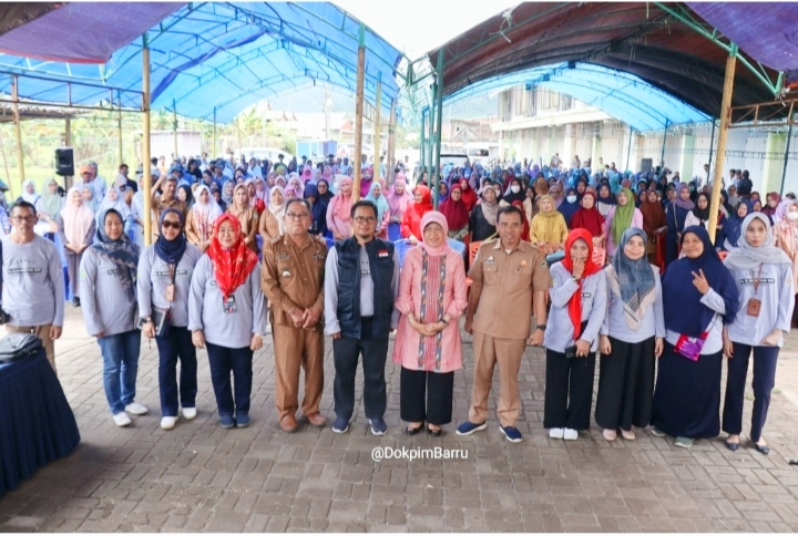 GERMAS Balai Besar Pelatihan Kesehatan Makassar Bersama Mitra Kerja Komisi IX DPR RI Sosialisasi di Mallusetasi