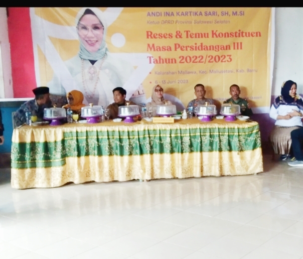 Gelar Reses, Ketua DPRD Propinsi Sulawesi Selatan Disambut Antusias oleh Warga Mallusetasi