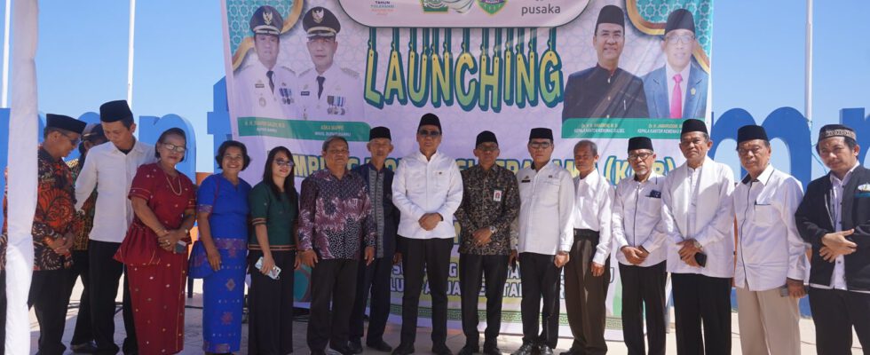 Bupati dan Kakan Kemenag Barru Launching Kampung Moderasi Beragama