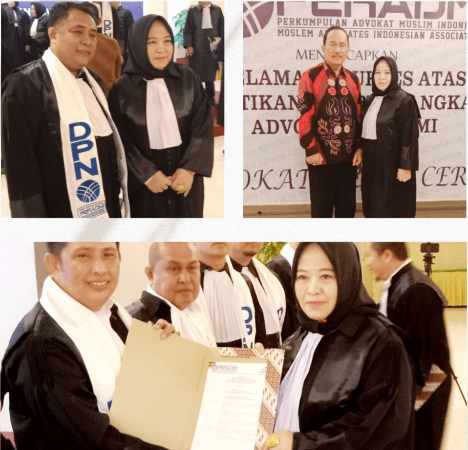 Istri Kepala Badan Kesbangpol Kabupaten Barru Hj. Anita Sen, SH Resmi Jadi Advokat