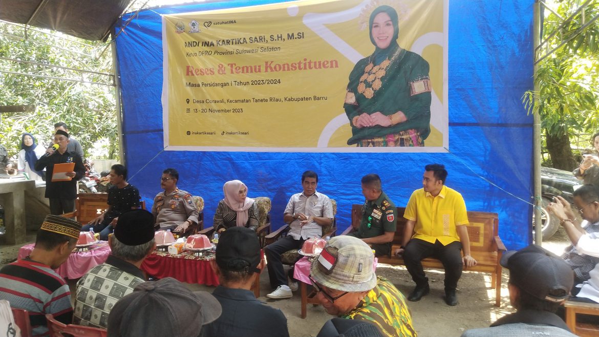  Ketua DPRD Sulsel Andi Ina Reses di Dusun Alappang