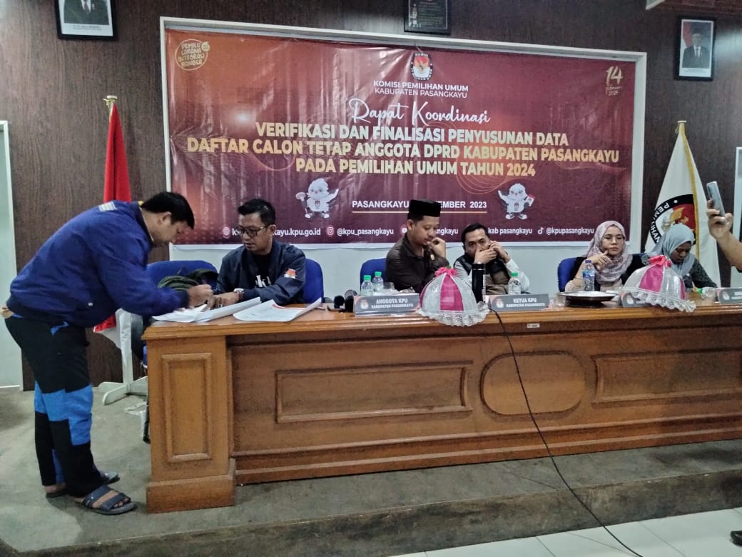 KPU Pasangkayu Resmi menetapkan DCT 271 Orang Anggota DPRD kabupaten Pasangkayu