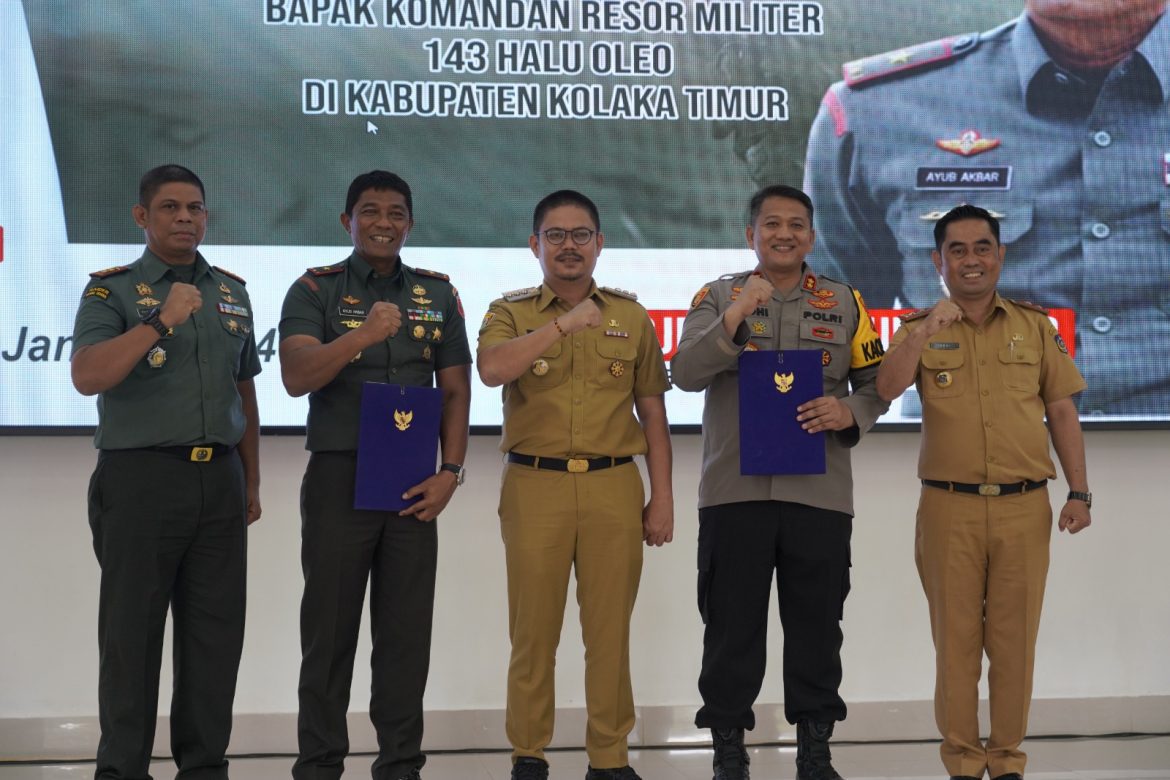 *Kunker Ke Kolaka Timur, Danrem 143/HO Komitmen Dukung Program Pemerintahan Kabupaten Kolaka Timur*