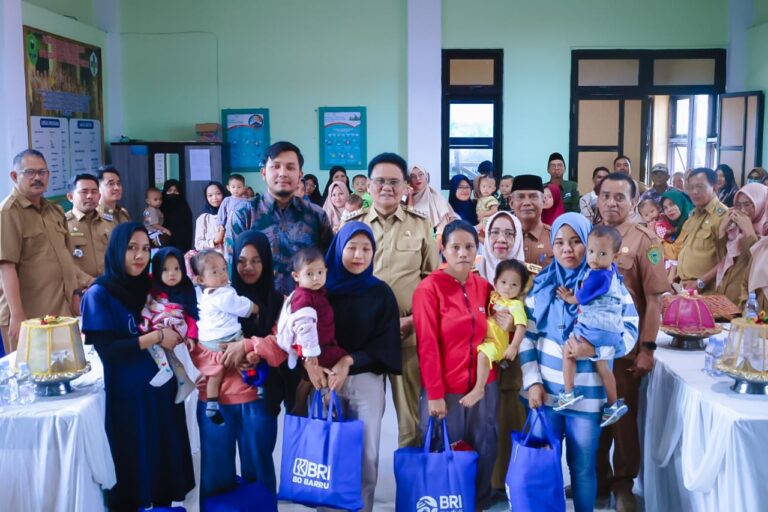 Bupati Barru Bersama BRI Serahkan Bantuan CSR Cegah Stunting