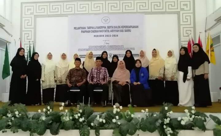 Wakili Bupati Barru,Plt Asisten Adminitasi Umum Hadiri Pelantikan PD Nasyiatul Aisyiyah