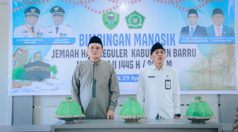 Buka Manasik ,Bupati Harap Jamaah Jalankan Seluruh Rangkaian Ibadah Haji Tertib Dan Lancar