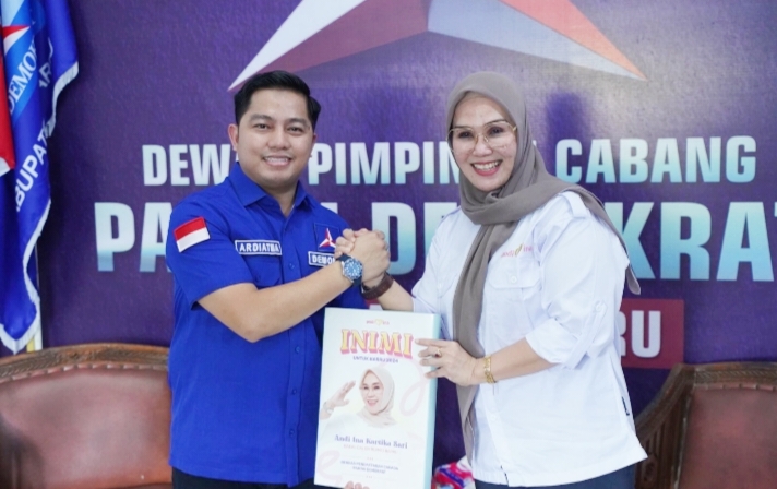 Kembalikan Formulir Di Partai Demokrat, Andi Ina Kartika Sari Disambut Ketua DPC