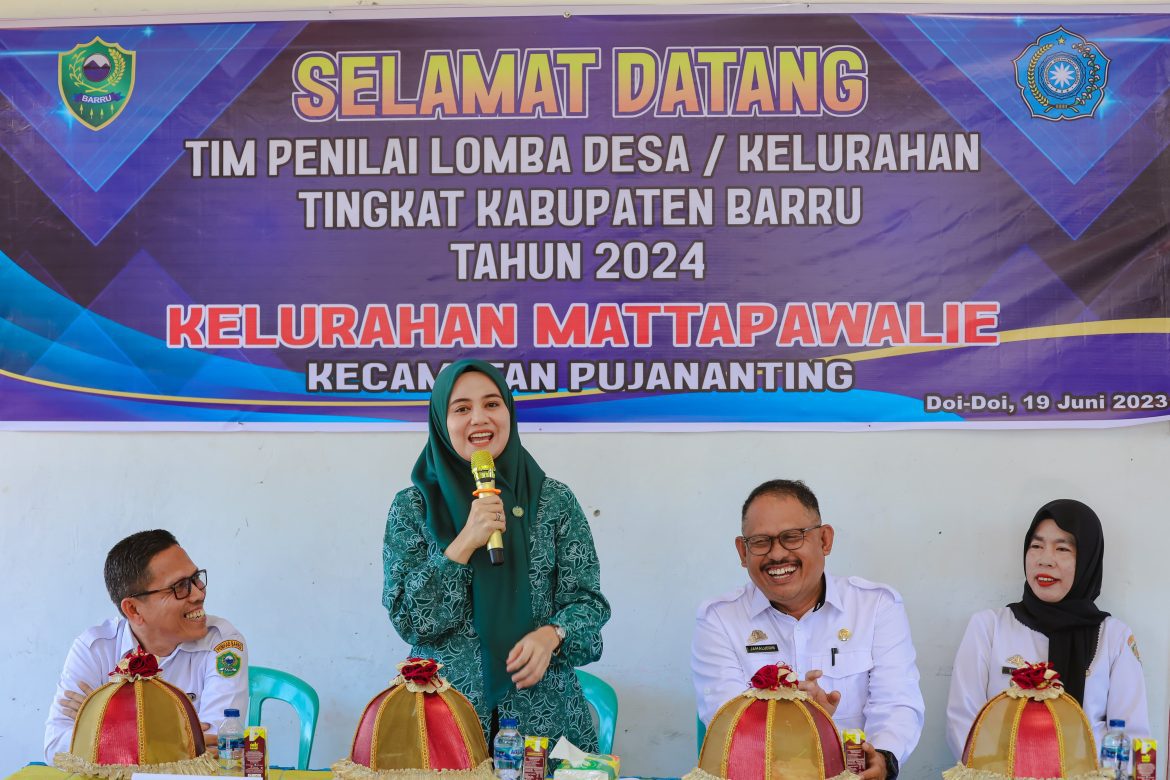 Plt TP PKK Barru Bersama Dinas PMD Menggelar Penilaian Lomba Desa/Kelurahan