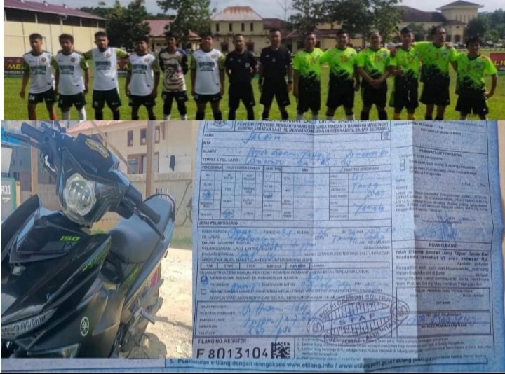 Meriahkan Hut Bhayangkara Ke 78, Pemain Tim FC MOI Sultra dapat Tilang Saat Hadiri Upacara Liga Media
