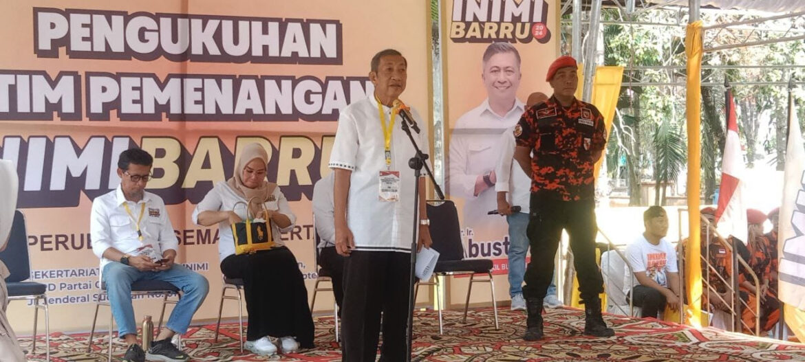 Ratusan Massa Hadiri Pengukuhan Tim Pemenangan INIMI Barru