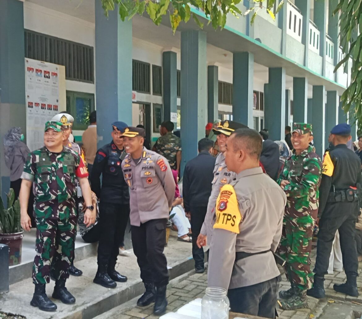 Dandim 1416/Muna Pastikan Aman Jalannya Pemungutan suara