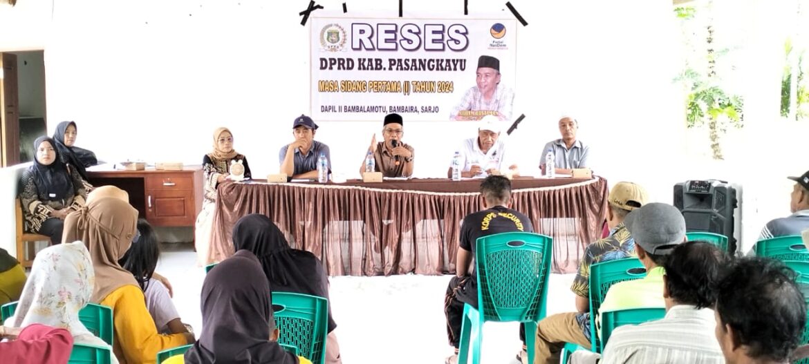 Arham Bustaman Gelar Reses Perdana Serap Aspirasi Masyarakat Dapil II Pasangkayu