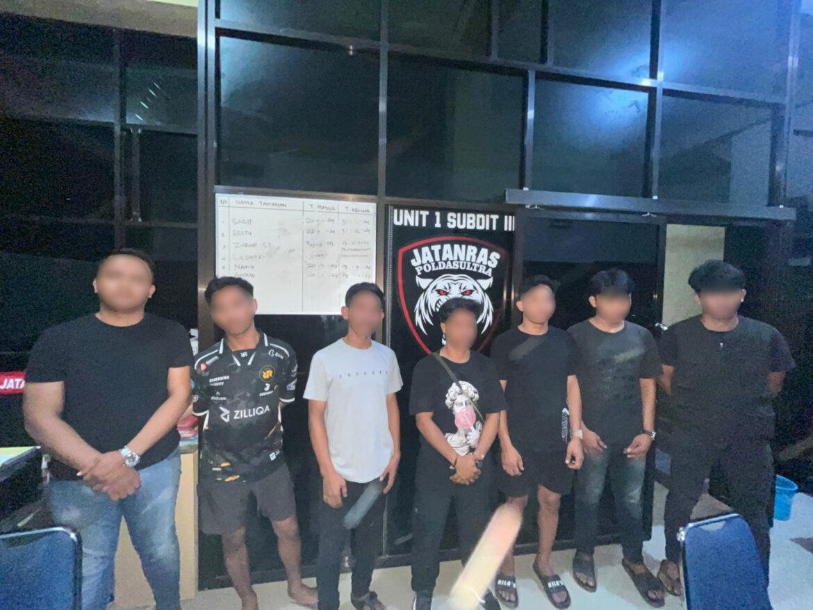 Ops Sikat Anoa 2024: Tim Resmob Polda Sultra Amankan Tujuh Pelaku Judi Bingo di Kendari*