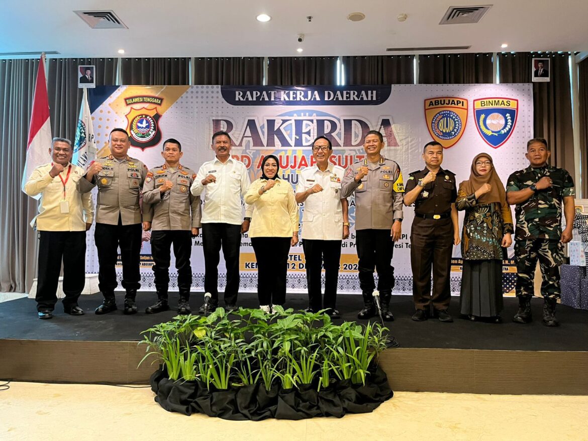 *Rapat Kerja Daerah BPD ABUJAPI, Polda Sultra Beri Dukungan Untuk Memajukan Industri Keamanan di Sultra*