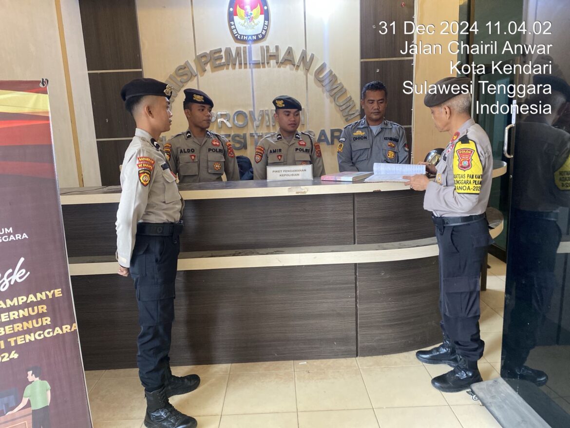 Pengamanan Kantor Penyelenggara Pilkada, Subsatgas PAM Pastikan Situasi Aman dan Kondusif*