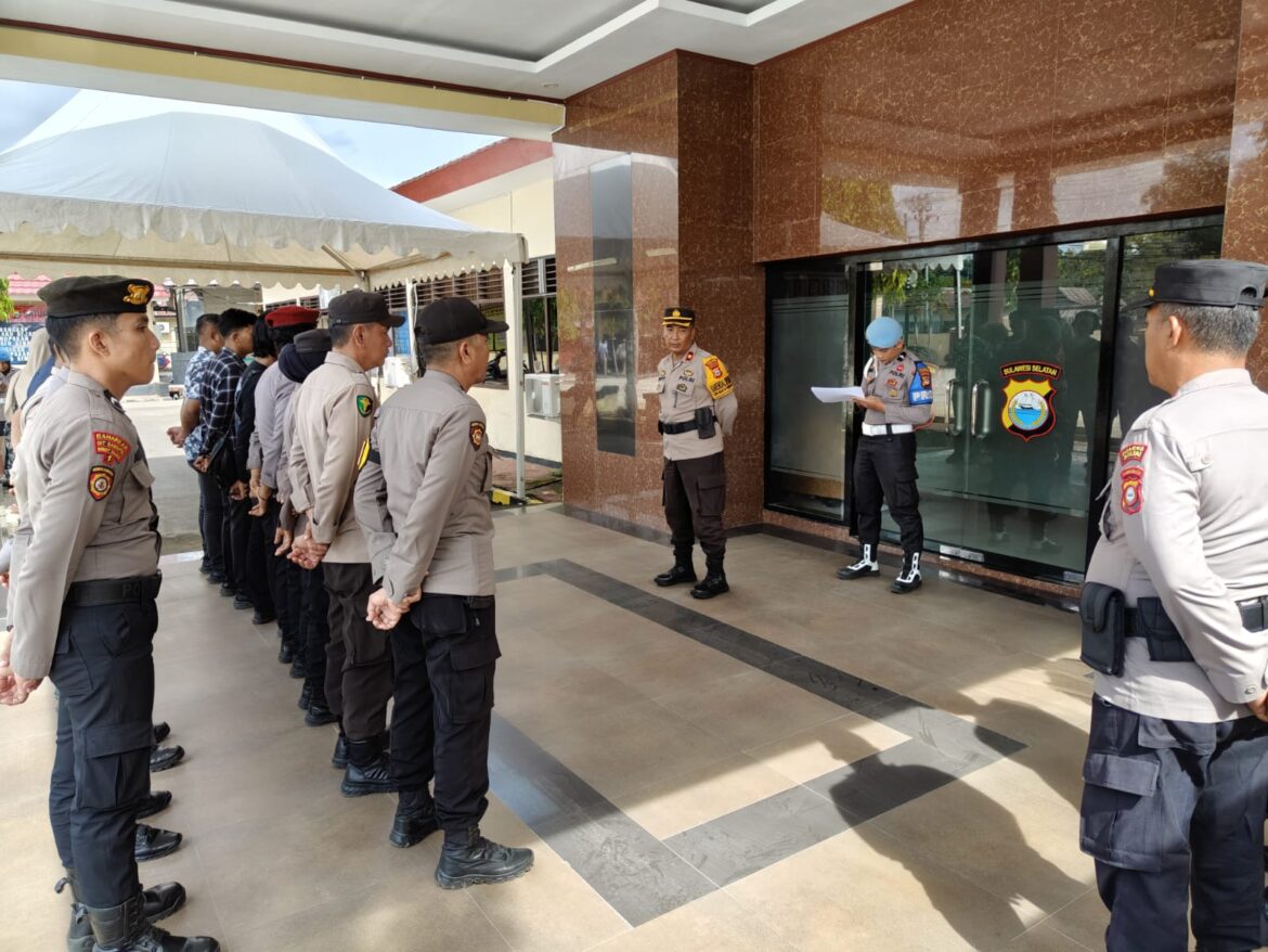 *Kabag Ops Polres Sinjai Pimpin Apel Kesiapan Pengamanan Aksi Unjuk Rasa DEMA dan AGSM.*