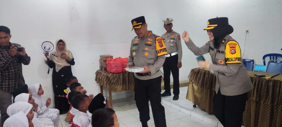 Polresta Kendari Gelar Kegiatan Pelayanan Pemenuhan Makan Bergizi di TK Kemala Bhayangkara 25 Kendari