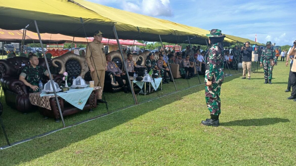 Danrem 141/Tp Tinjau Posko TMMD ke-123 di Kabupaten Barru
