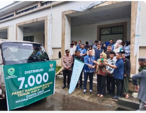 Pelepasan 7000 Paket Ramadhan Bahagia Baznas, Bupati Andi Ina : Cahaya Zakat Keajaiban Bagi Muzaki dan Mustahik