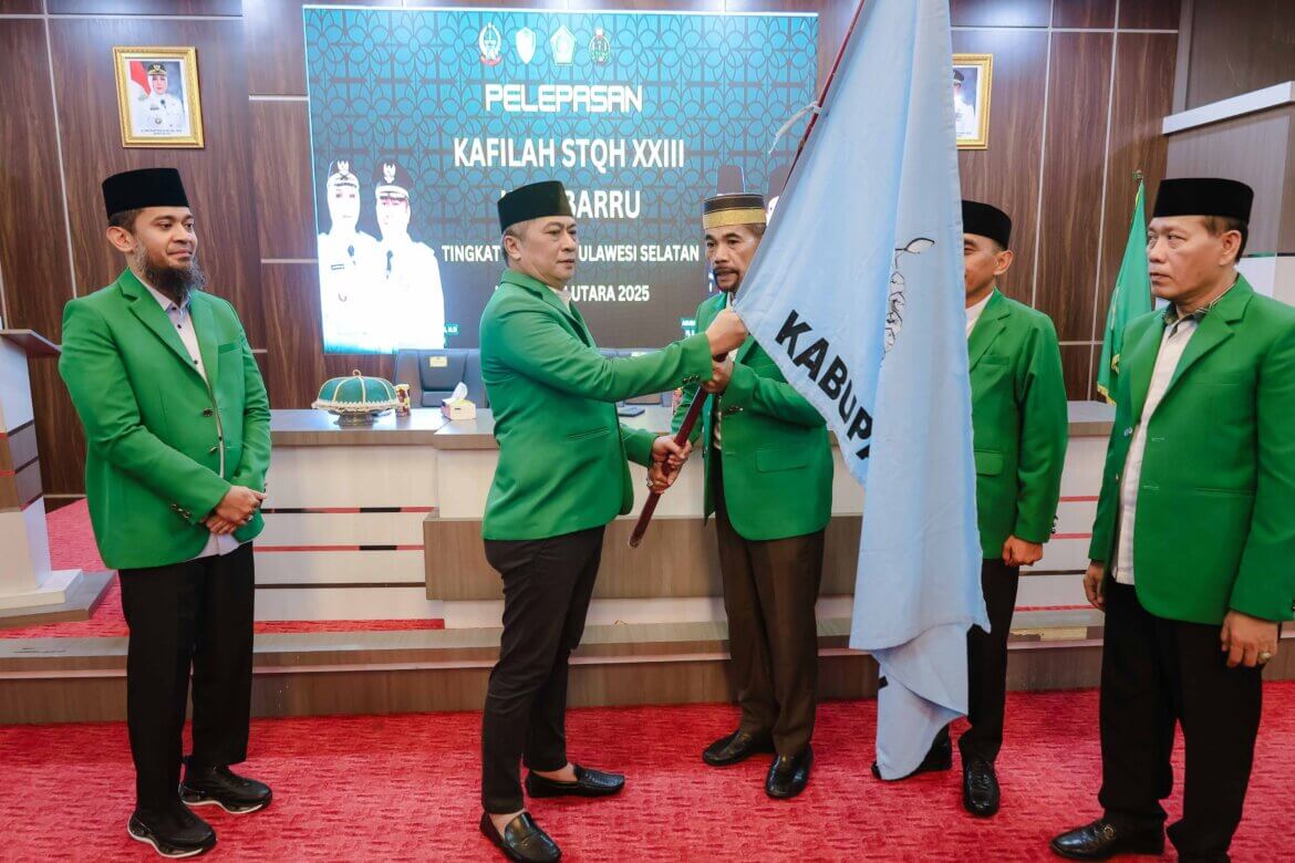 Wabup Barru Resmi Lepas Kafilah STQH ke-XXIII Menuju Luwu Utara