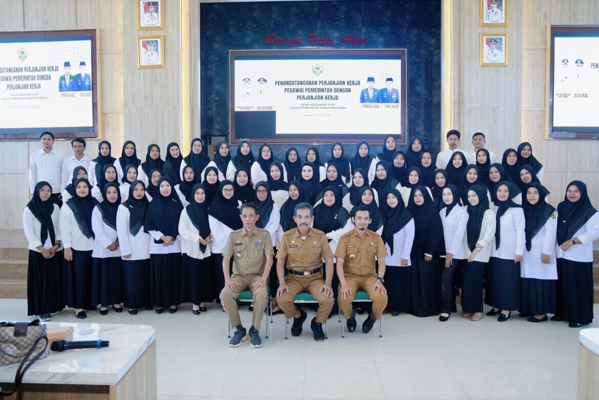 PPPK Barru 2024 Resmi Tandatangani Kontrak