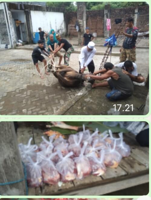 Semangat Berbagi, H. Rudi Hartono Laksanakan Qurban di Desa Cilellang