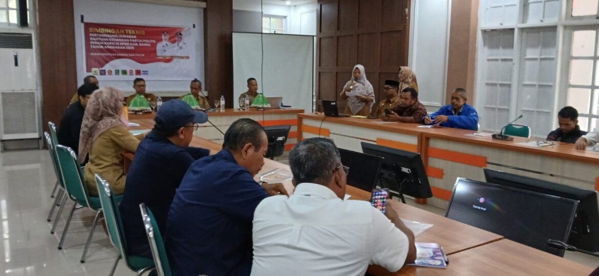 Pemkab Barru Gelar Bimtek Dana Parpol, Dorong Transparansi dan Akuntabilitas Keuangan