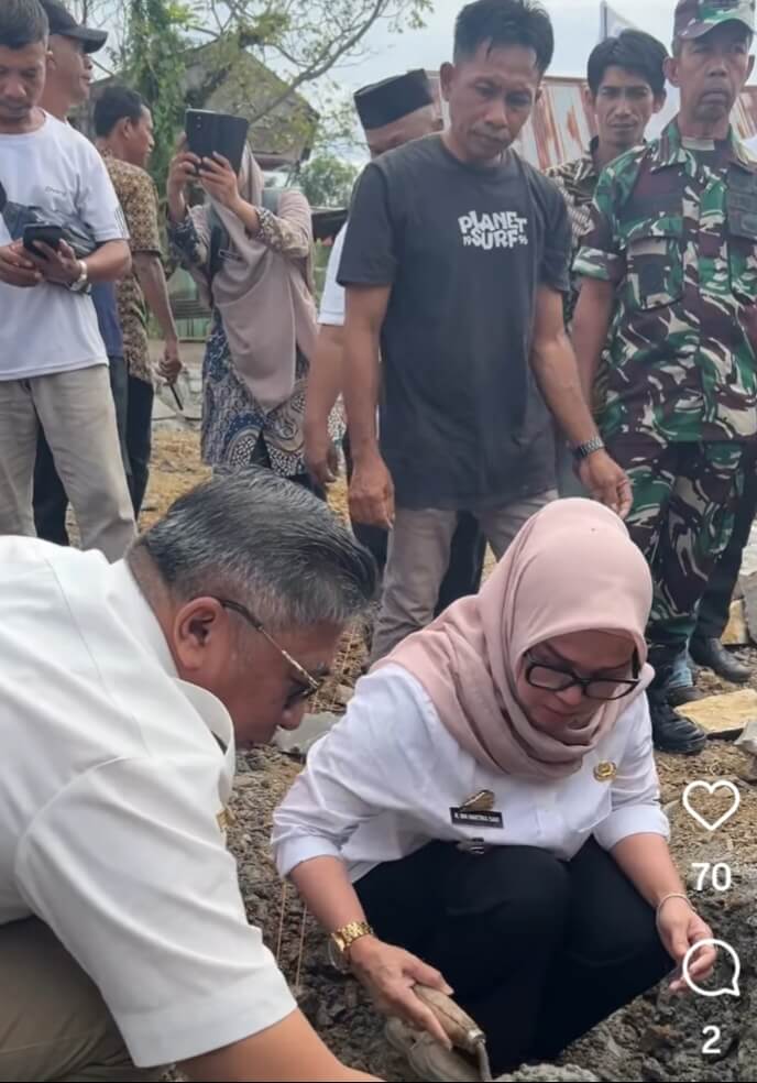 Bupati Barru Letakkan Batu Pertama Pembangunan Masjid H. M. Rusdi Abdullah di Taneje Riaja