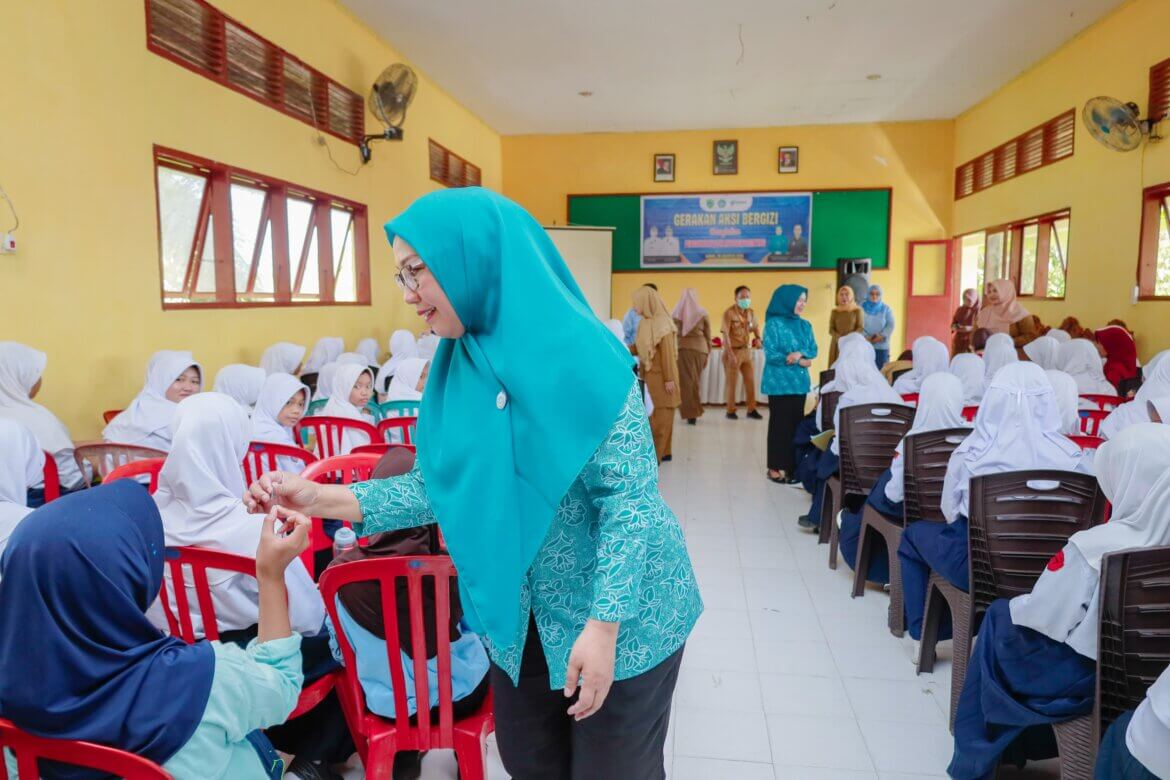 TP PKK dan Dinkes Barru Dorong Generasi Sehat, Cerdas, dan Ceria Lewat Edukasi Gizi di SMPN 1 Barru