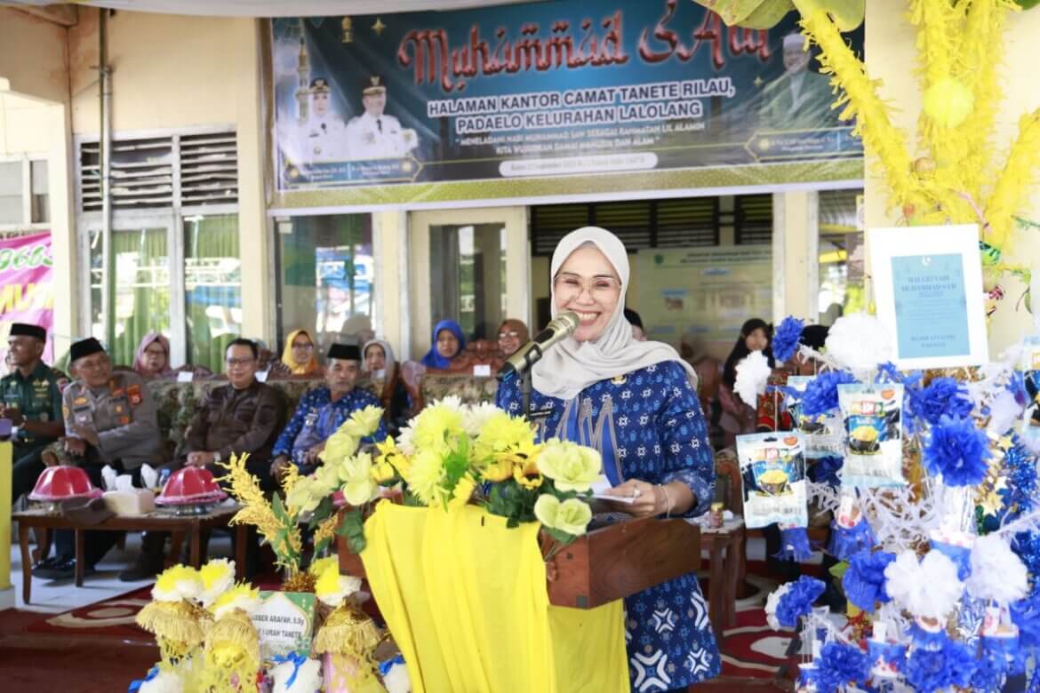 Hadiri Maulid Akbar Tanete Rilau, Bupati Andi Ina Puji Peran Baznas Barru