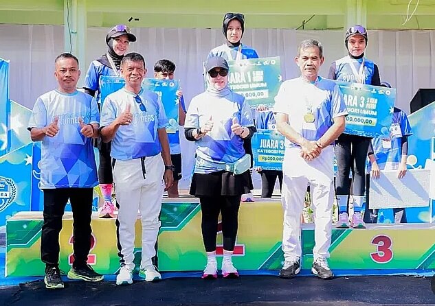 Smabar Fun Run 2025 Meriahkan HUT ke-61 SMAN 1 Barru, Bupati Andi Ina Lepas Peserta