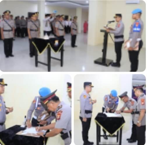 Polres Barru Gelar Sertijab Pejabat Utama, Kapolres Tekankan Profesionalisme dan Integritas