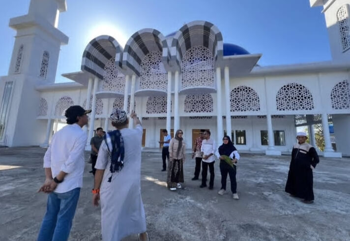 Bupati Barru Tinjau Pembangunan Masjid Raya Lasinri Jelang Ramadhan