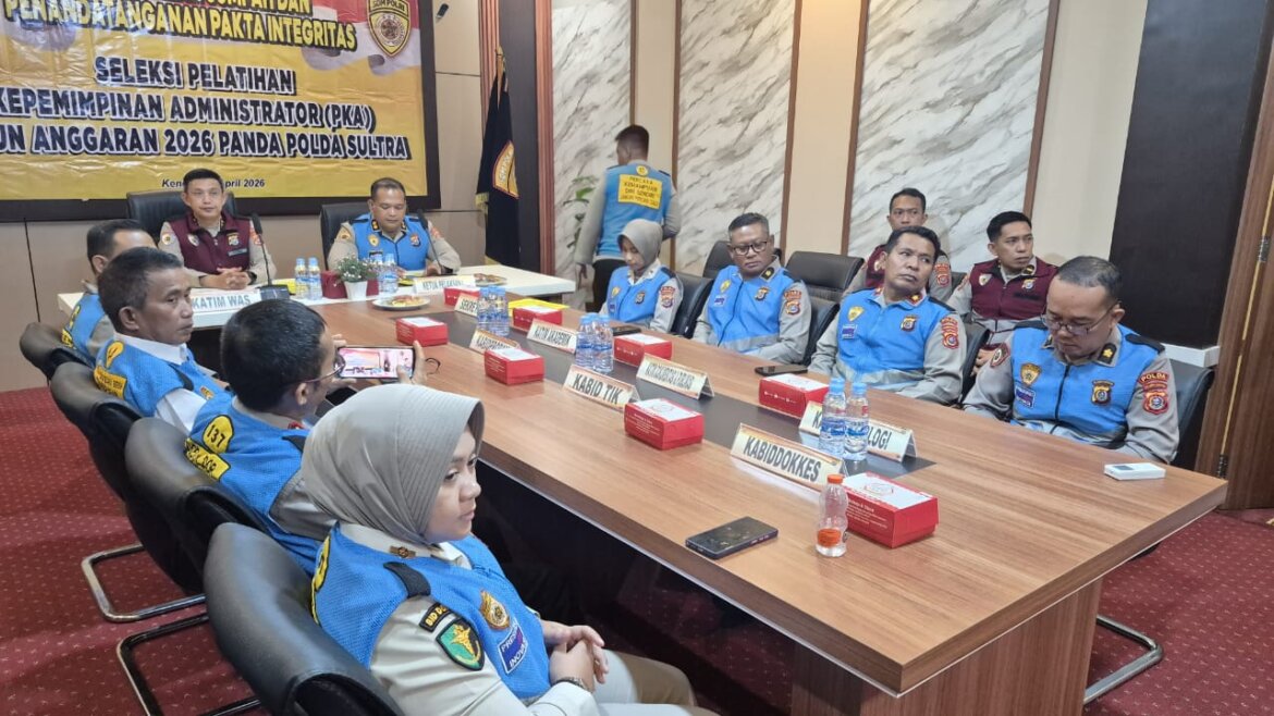Biro SDM Polda Sultra Gelar Pengambilan Sumpah dan Pakta Integritas Seleksi PKA 2026