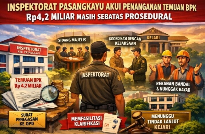 Temuan BPK 4,2 Milyar, Inspektorat Pasangkayu Sudah Tegaskan Jalankan Sesuai Prosedur