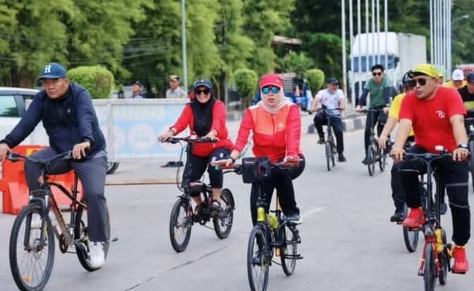 Suasana Car Free Day di Alun-Alun Colliq Pujie Kembali Semarak Pasca Libur Idulfitri 1447 H
