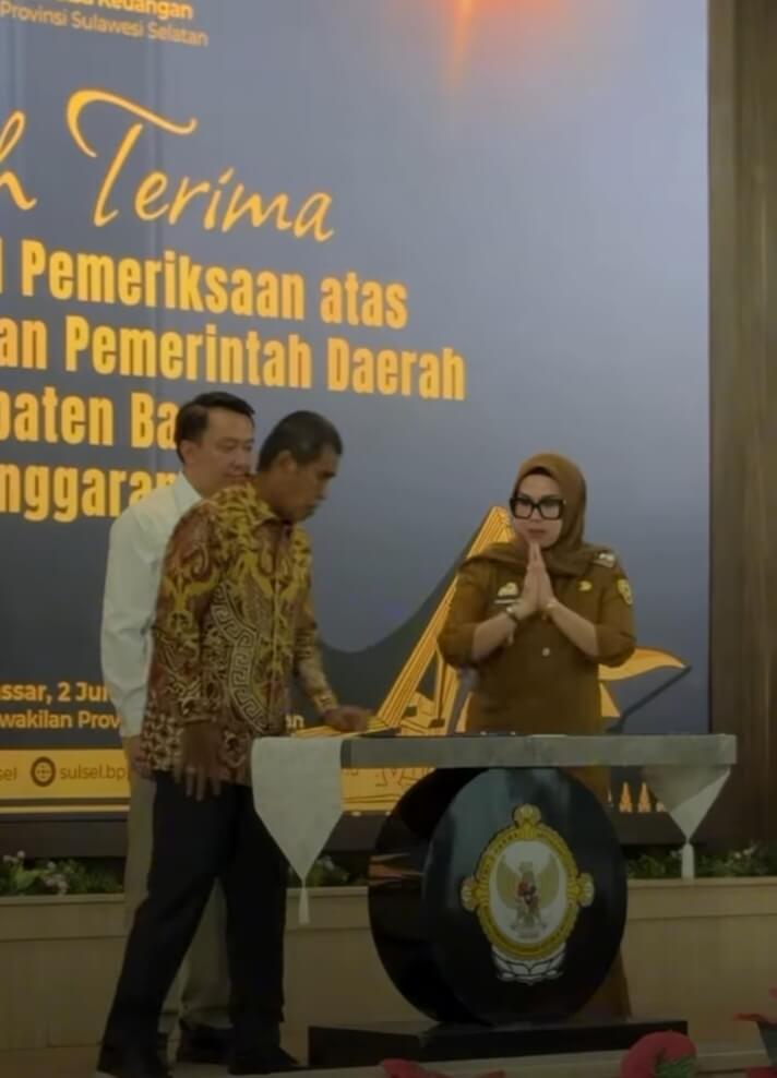 Pemkab Barru Kembali Raih Opini WTP ke-11 Berturut-turut, Bupati Andi Ina Wakili Enam Kepala Daerah Sampaikan Sambutan