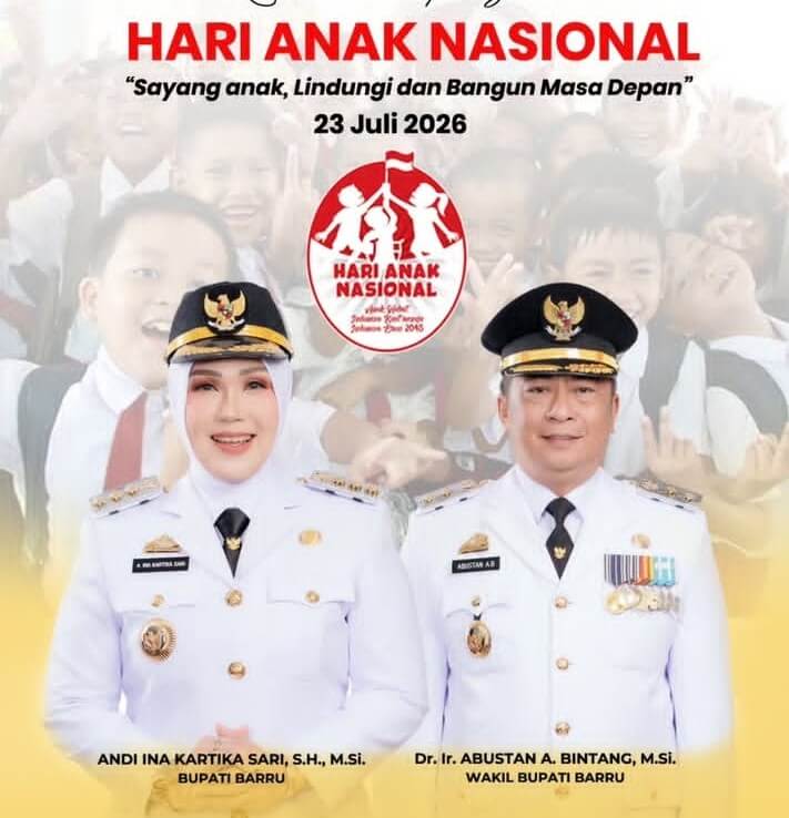 Hari Anak Nasional 2026, Pemkab Barru Ajak Semua Pihak Wujudkan Kabupaten Ramah Anak
